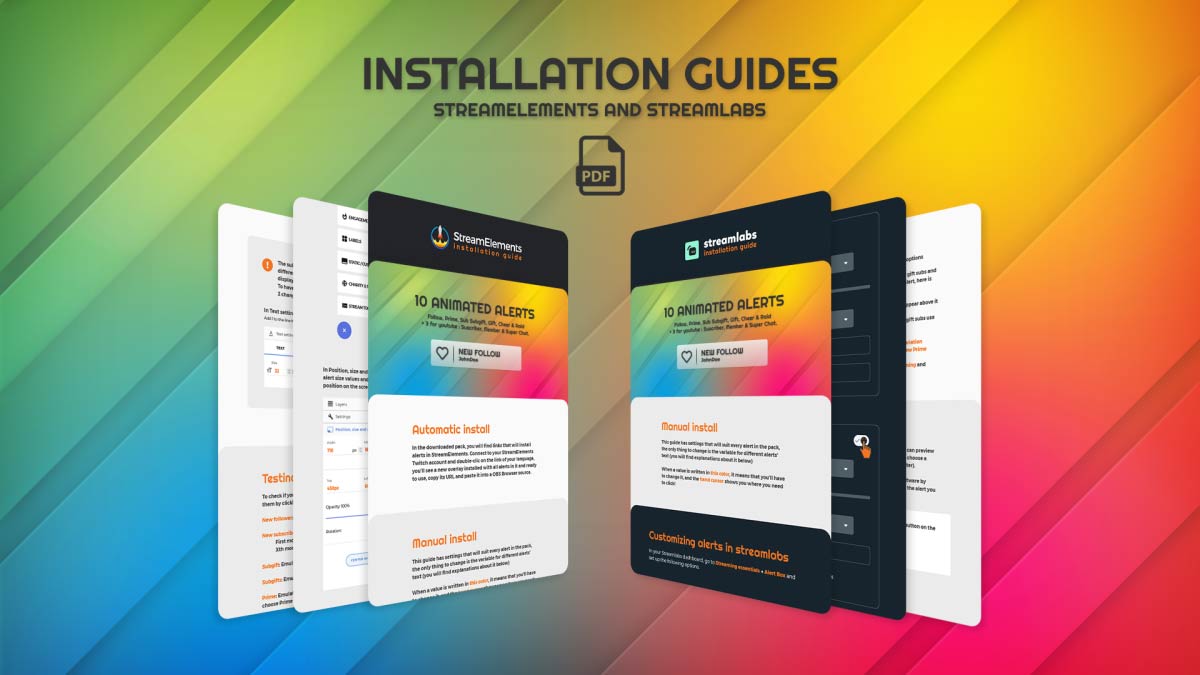 Installation guide for white transparent stream alerts (StreamElements and Streamlabs)