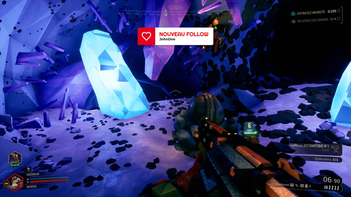 Capture d’écran des alertes blanches transparentes pour Twitch et YouTube – aperçu 1