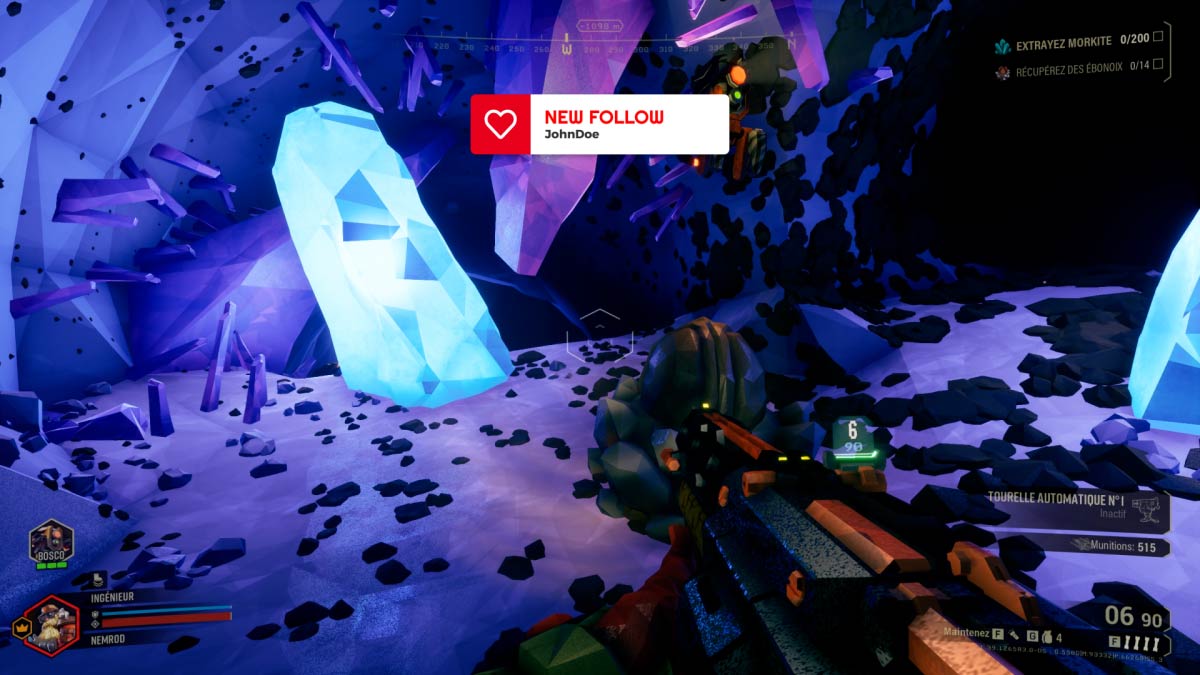 Capture d’écran des alertes blanches transparentes pour Twitch et YouTube – aperçu 1